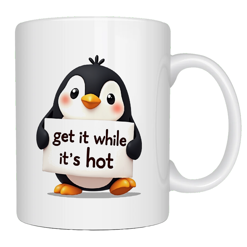 Get it while it is hot mug