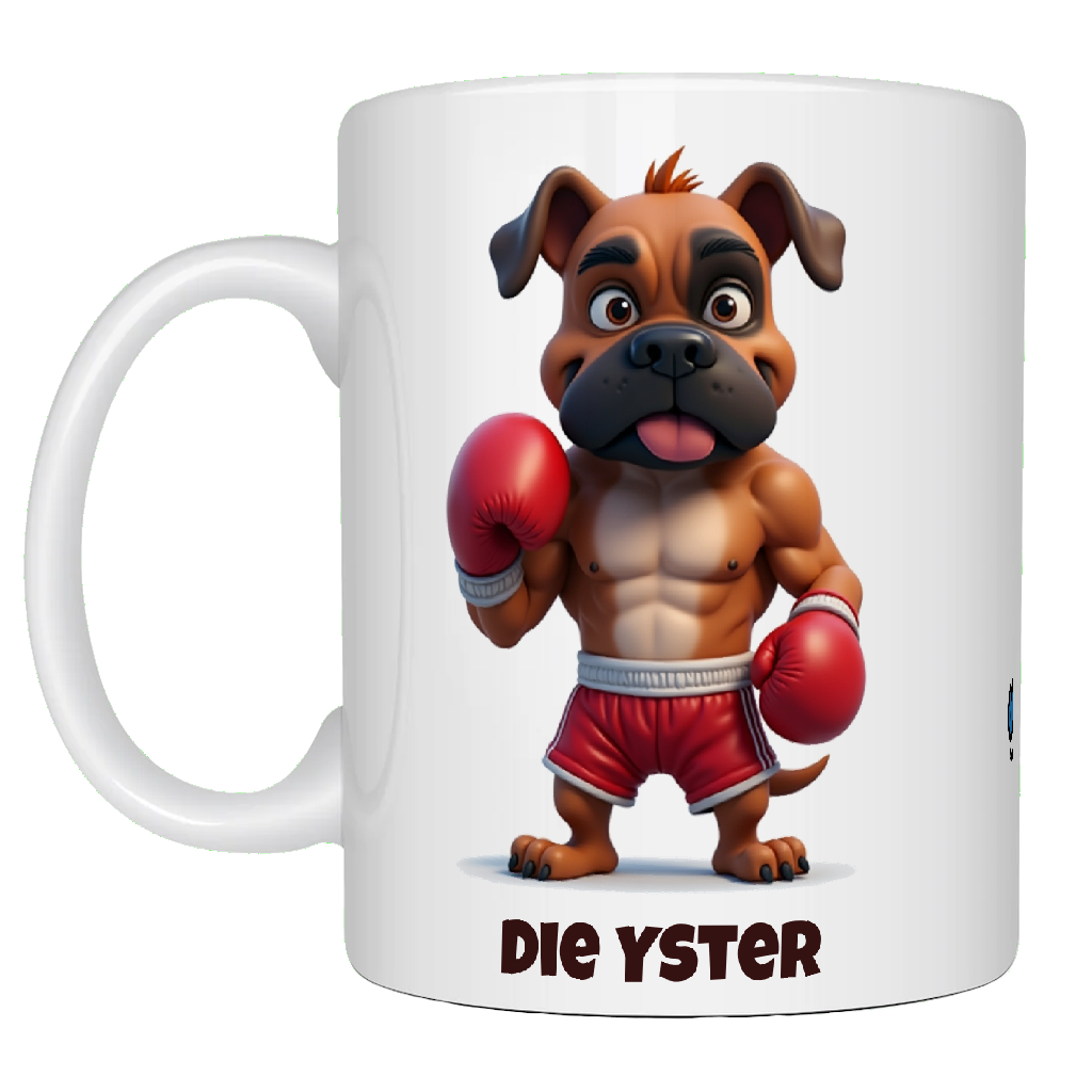 Boxer, Die Yster, Coffee Mug, Wet Nose Charity