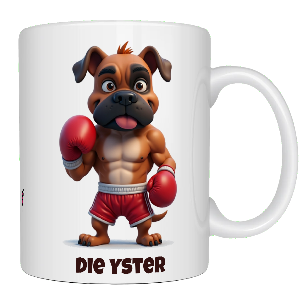 Boxer, Die Yster, Coffee Mug, Wet Nose Charity