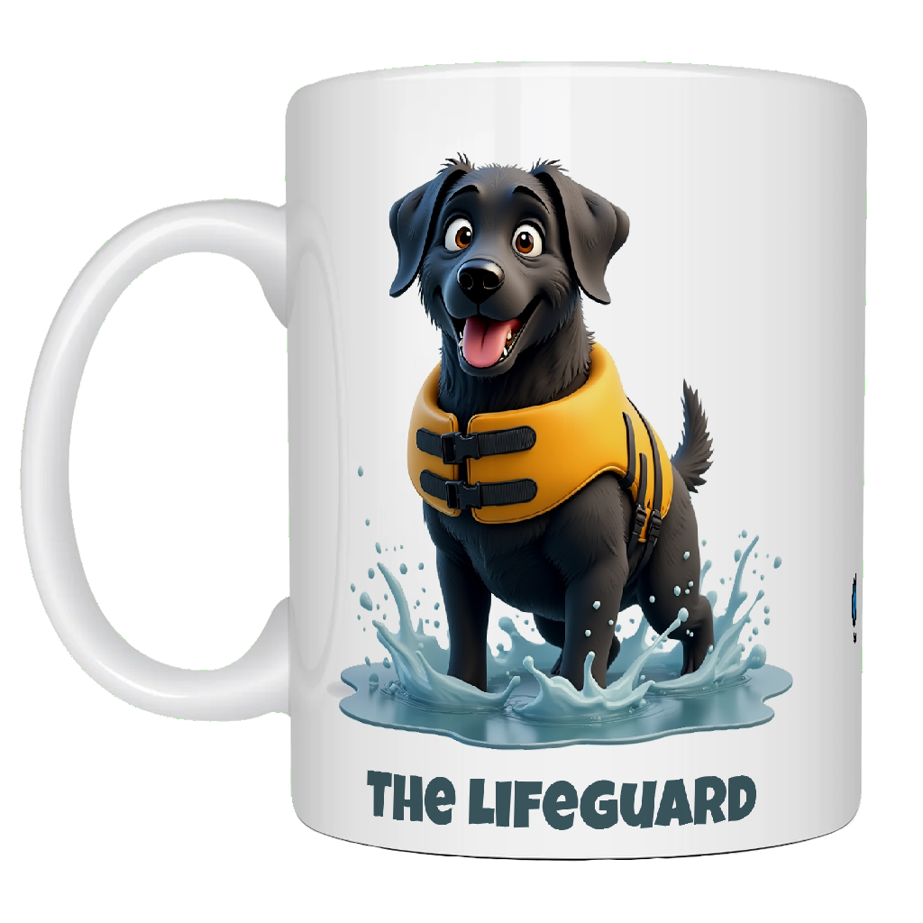 Labrador, The Lifeguard, Coffee Mug, Wollies Shelter