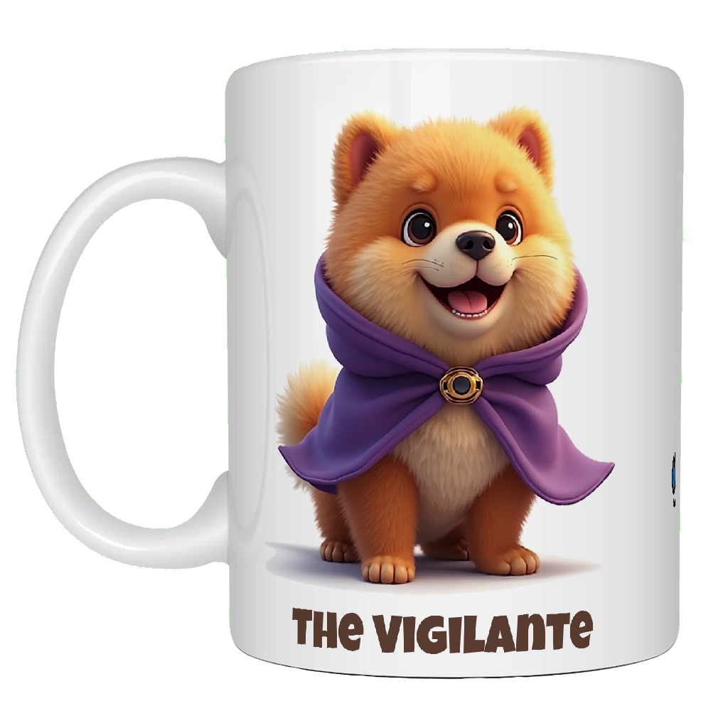 Chow, The Vigilante, Coffee Mug, Wet Nose Charity