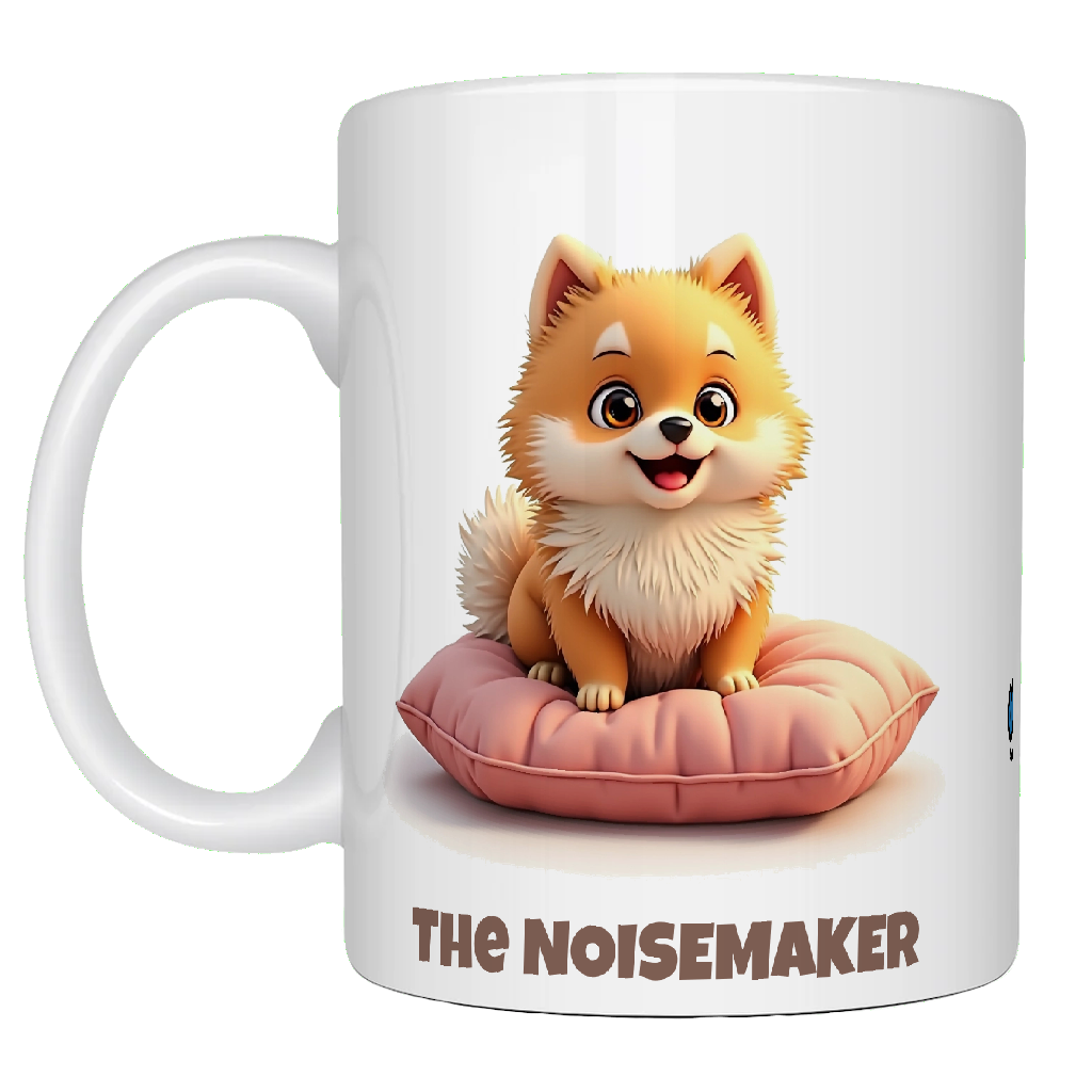 Pomeranian, The Noisemaker, Coffee Mug, Wet Nose Charity