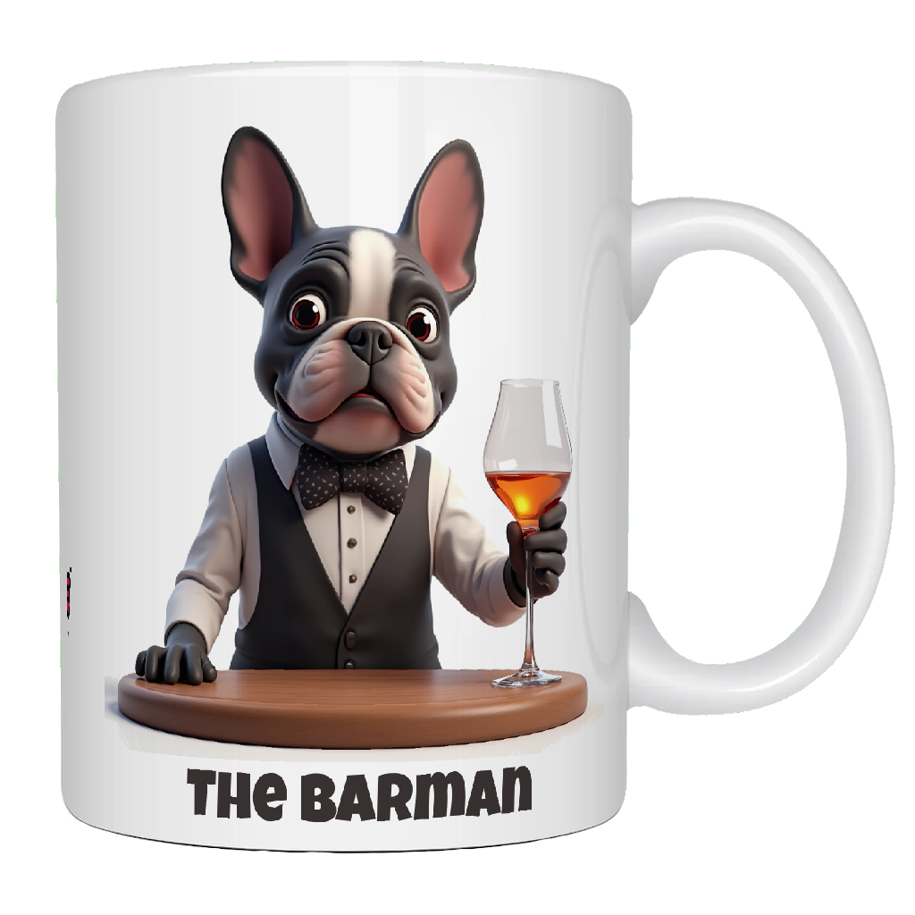 French Bulldog, The Barman, Coffee Mug, Wet Nose Charity