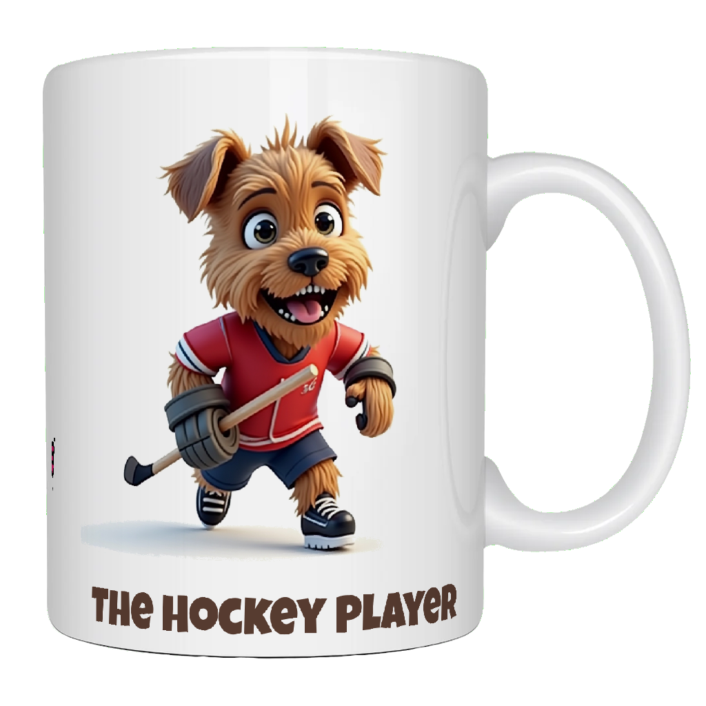 Yorkie, The Hockey Player, Coffee Mug, Wet Nose Charity
