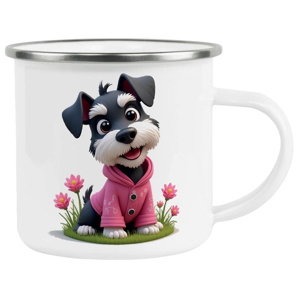 Schnauzer, The Pink Lady II, Coffee Mug, Wet Nose Charity