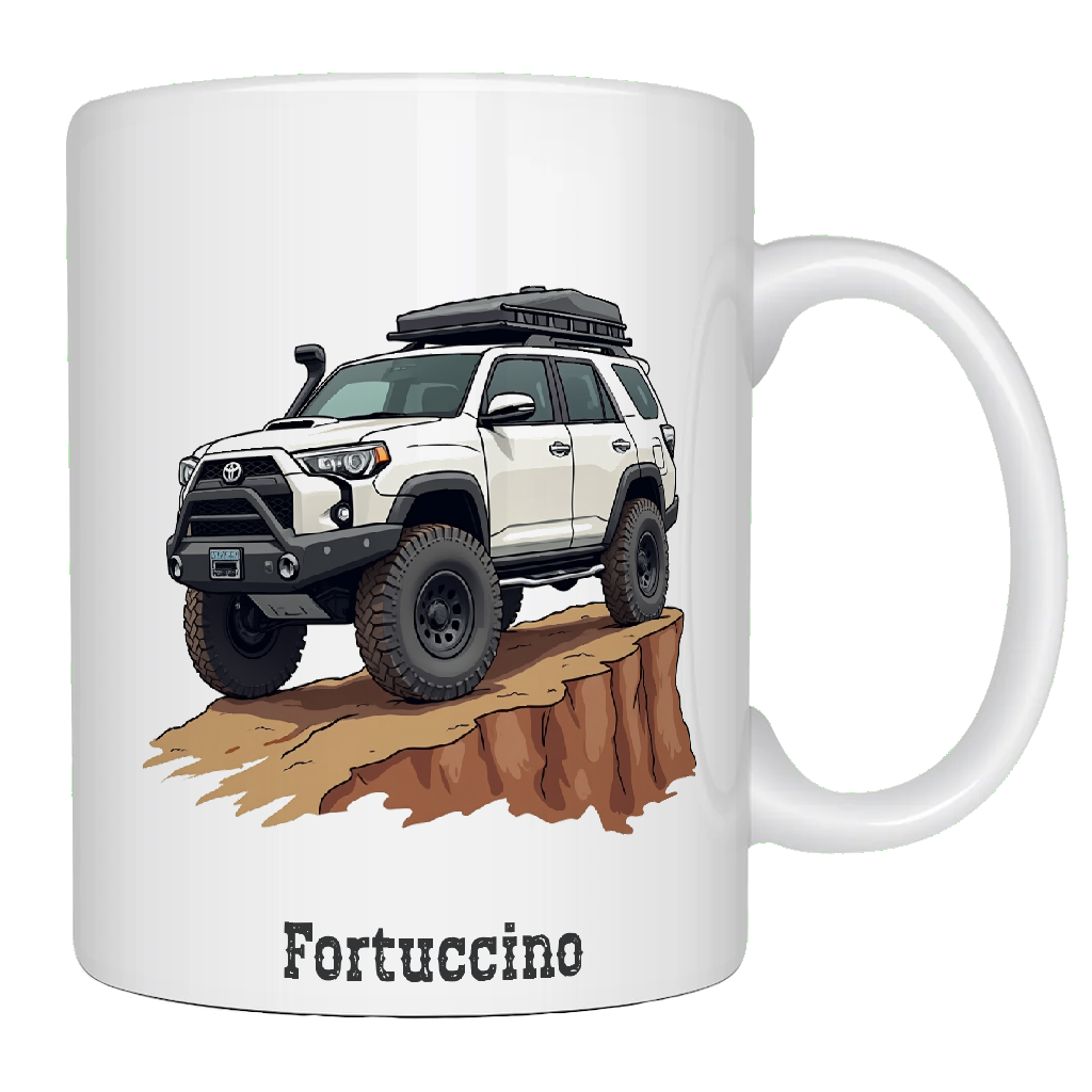 Offroad adventure, Fortuner edition, coffee mug