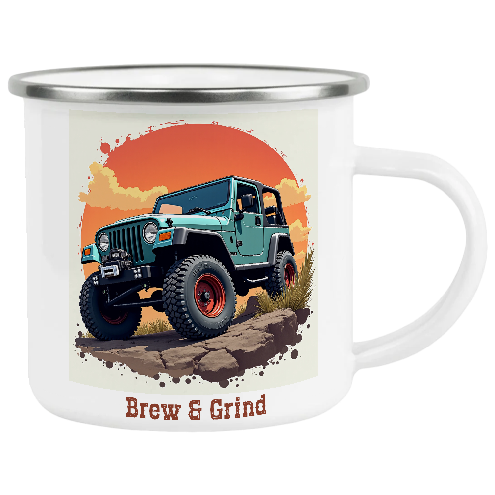 Offroad adventure, 4x4, crawling, coffee mug