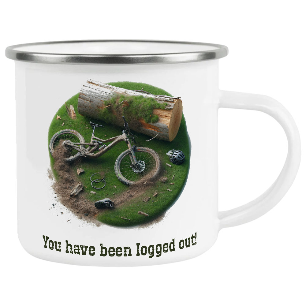 Logged Out, mtb, mountain bike, wipeout logout, IT Crowd, Coffee Mug, The Office