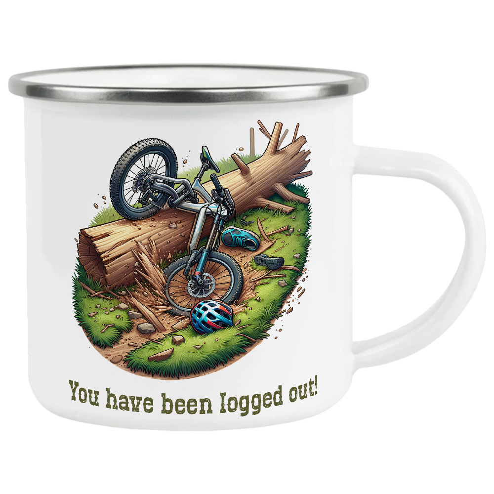 Logged Out, mtb, mountain bike, wipeout logout, IT Crowd, Coffee Mug, The Office