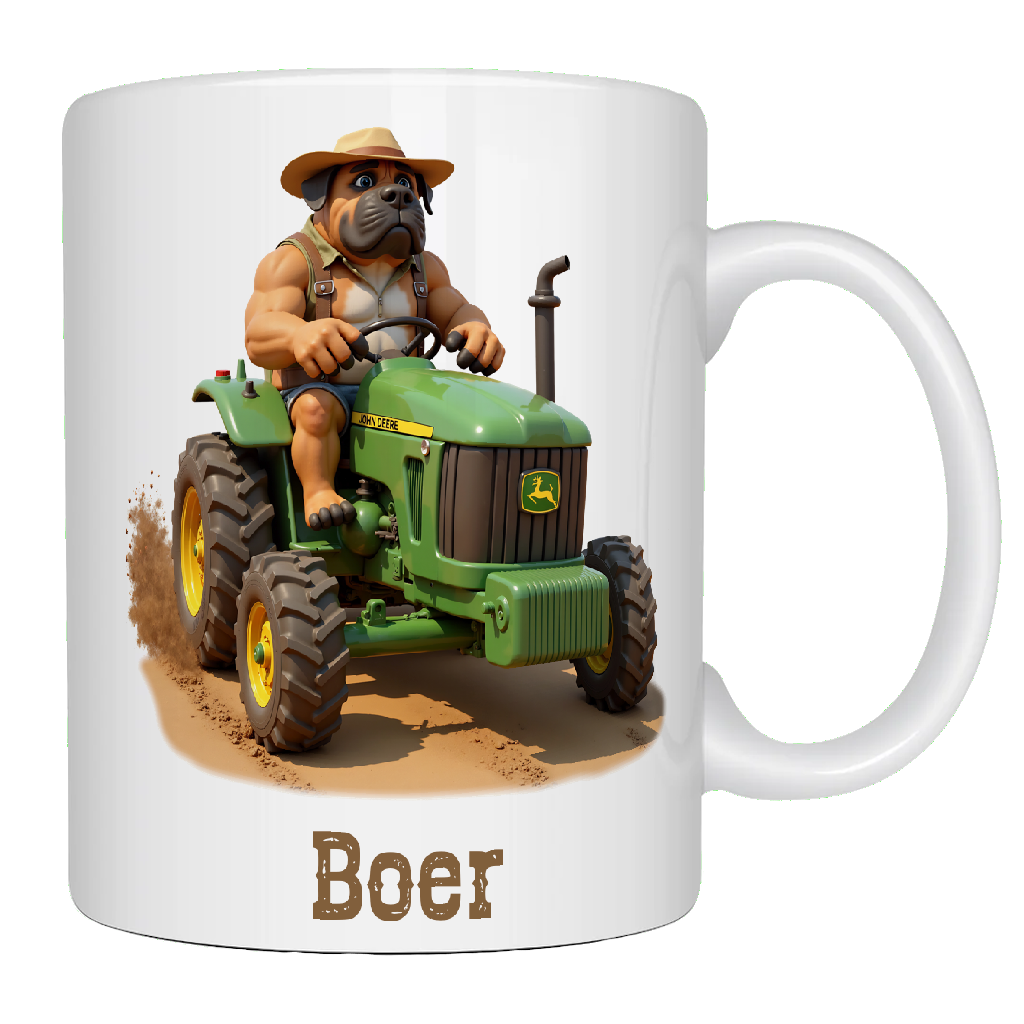Afrikaner, boer, john deere, awesome boerboel coffee mug