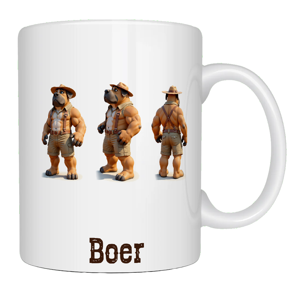 Afrikaner, boer, awesome boerboel coffee mug