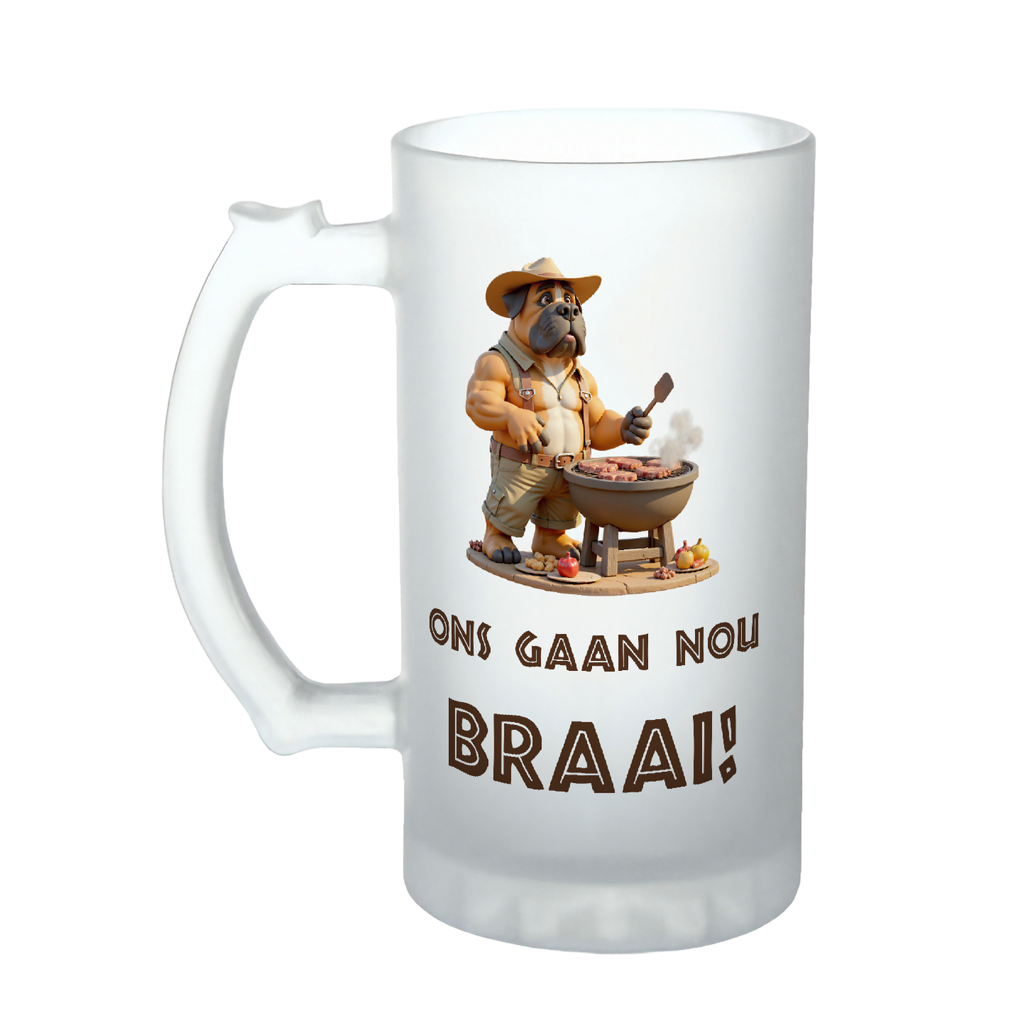 Afrikaner, boer, Ons gaan nou braai, awesome boerboel coffee mug