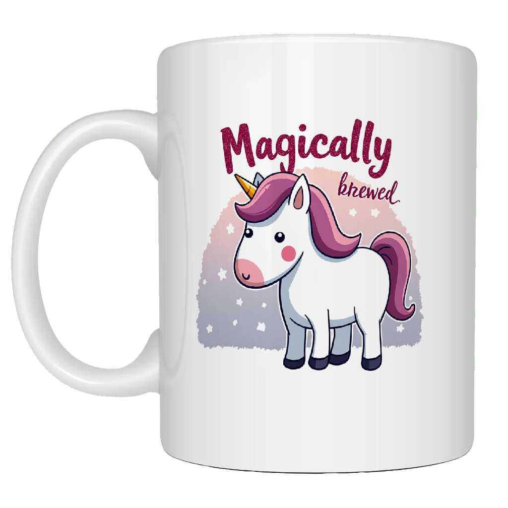 Unicorn, Magically Brewed, awesome coffee mug