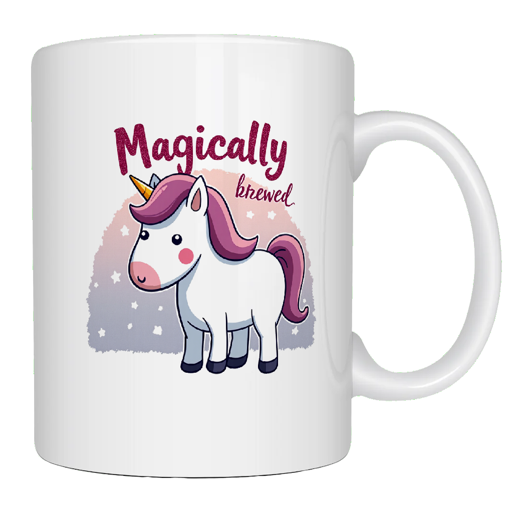 Unicorn, Magically Brewed, awesome coffee mug