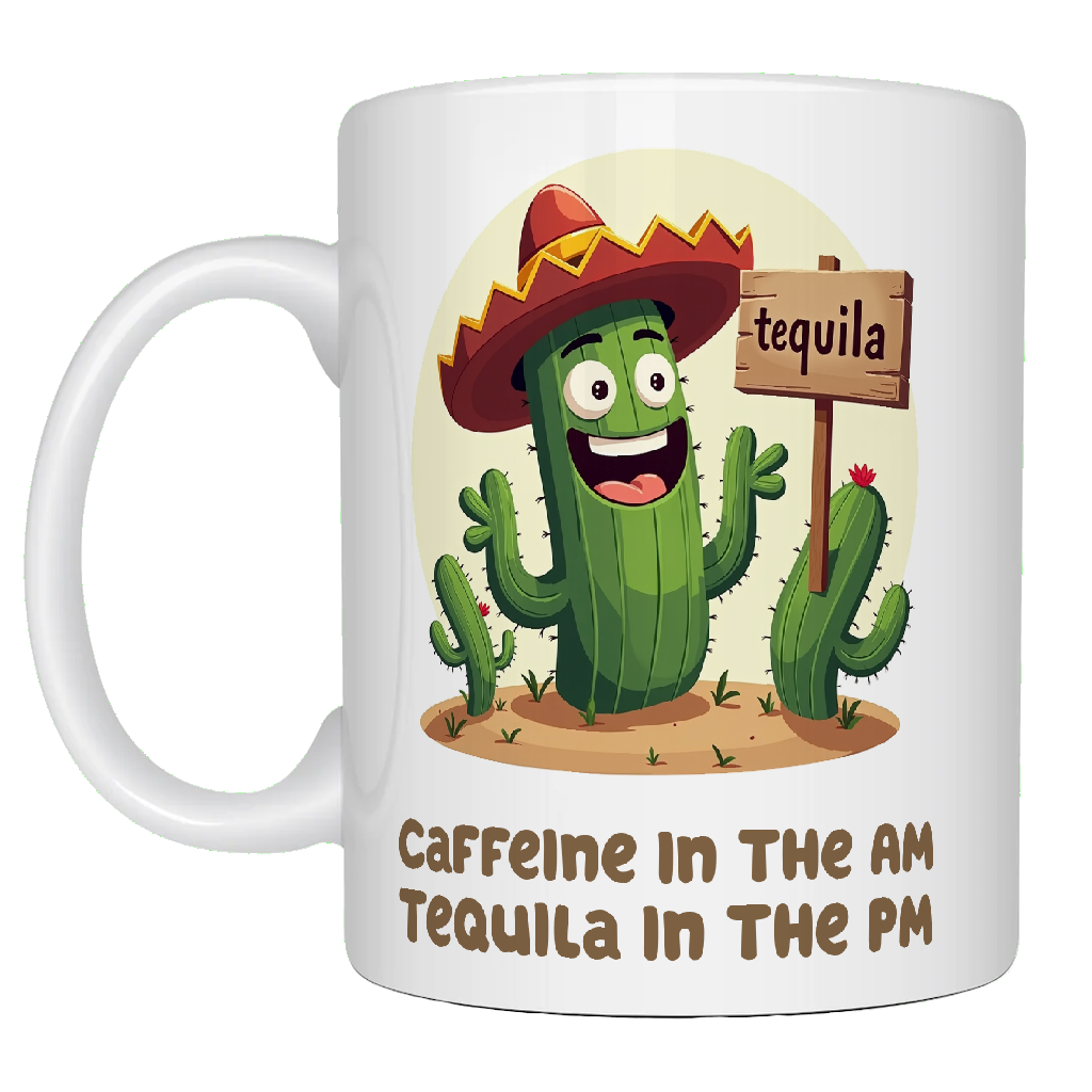 Tequila, Awesome Cactus Coffee Mug