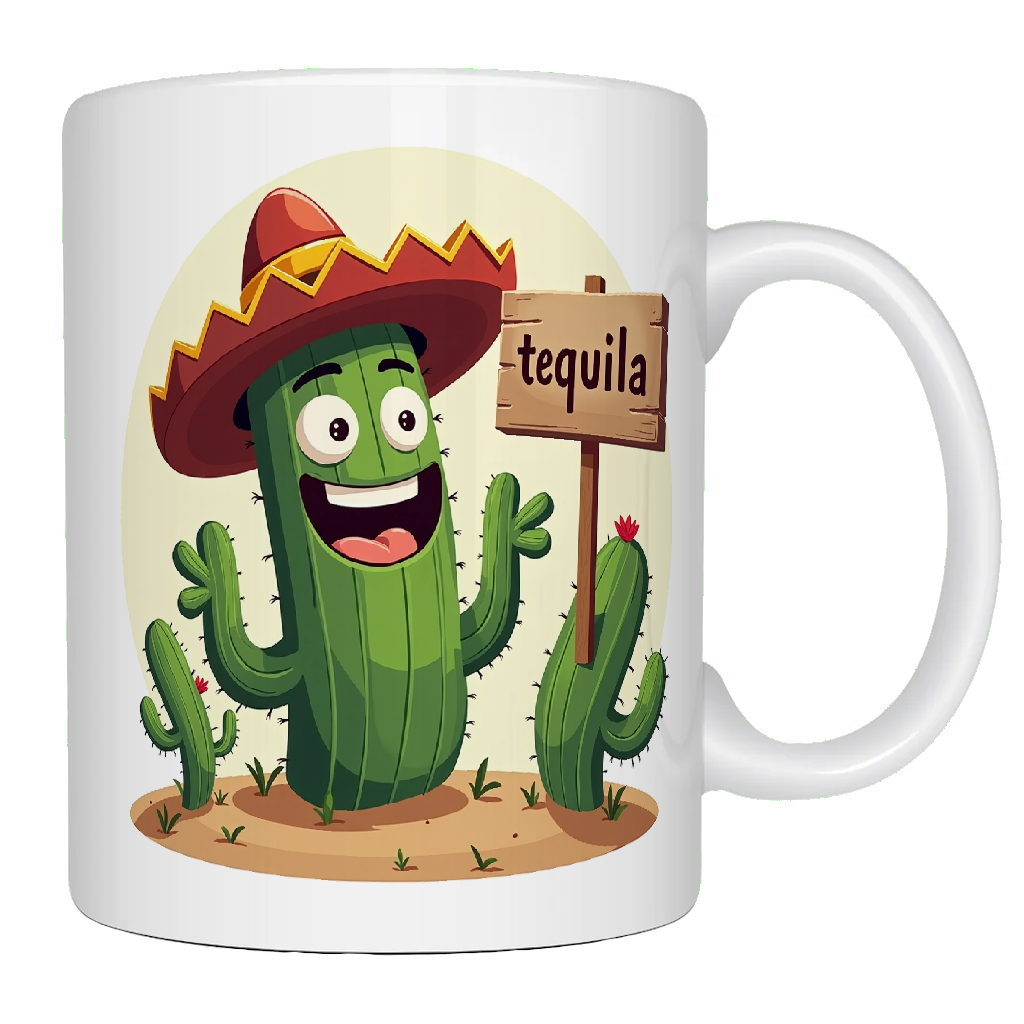 Tequila, Awesome Cactus Coffee Mug