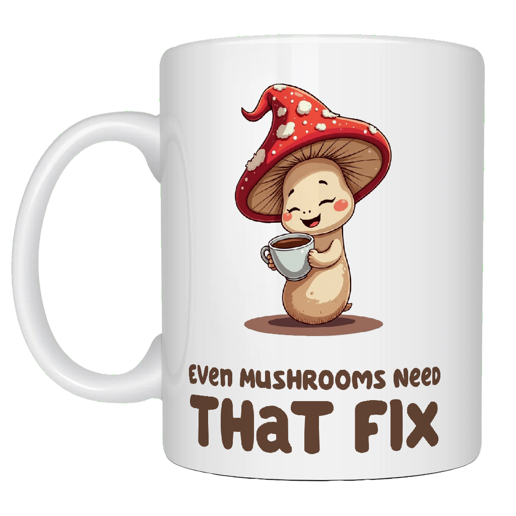 Happy Mushroom, awesome coffee mug