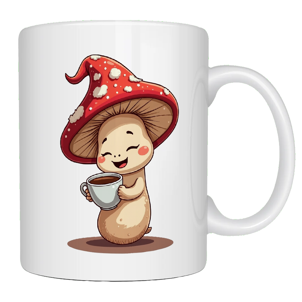 Happy Mushroom, awesome coffee mug