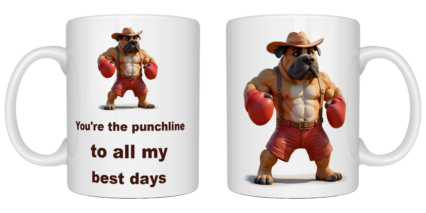 You're the punchline to all my best days, Father's Day Mug