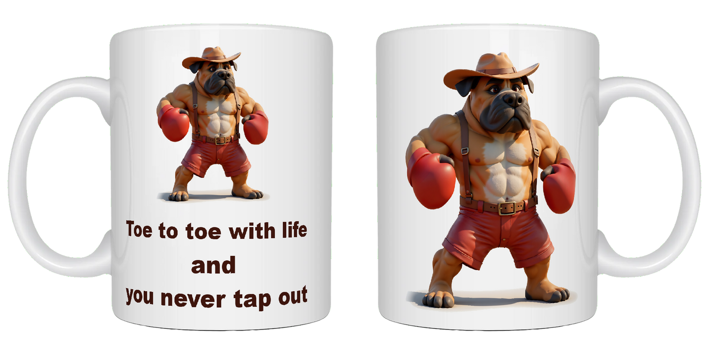 Toe to toe with life and you never tap out, Father's Day Mug