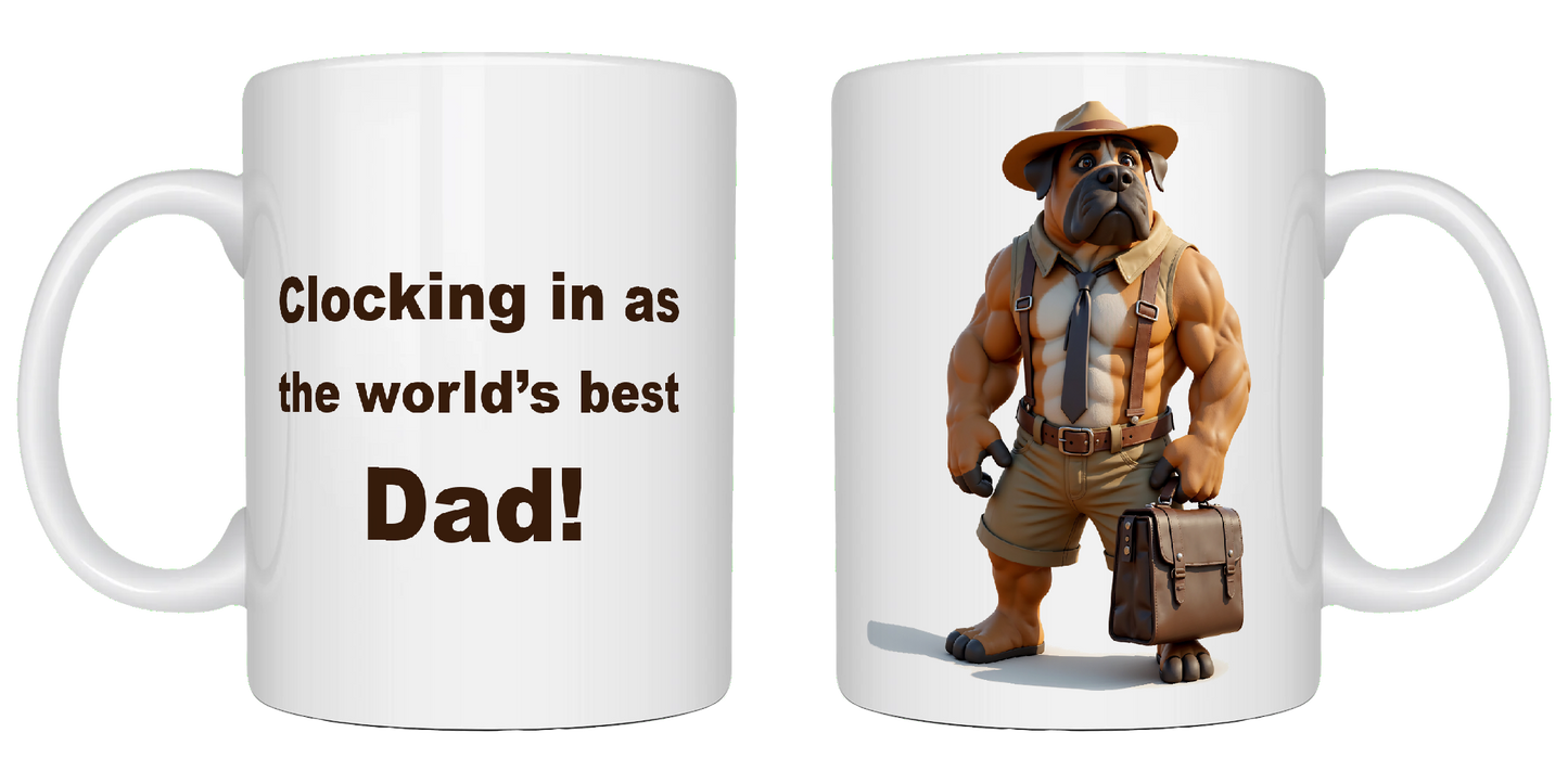 Clocking in as the world's best dad, Father's Day Mug