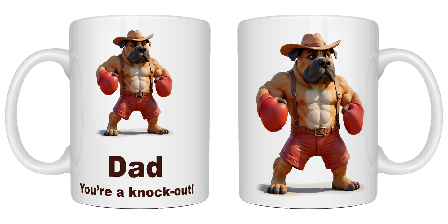 Dad, You're a knockout!, Father's Day Mug