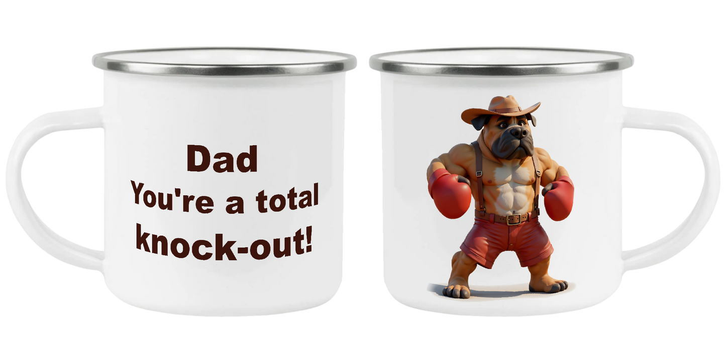 Dad, you're a total knock-out, Father's Day Mug