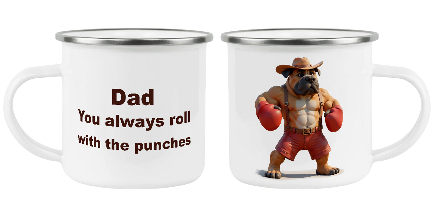 Dad, you always roll with the punches, Father's Day Mug