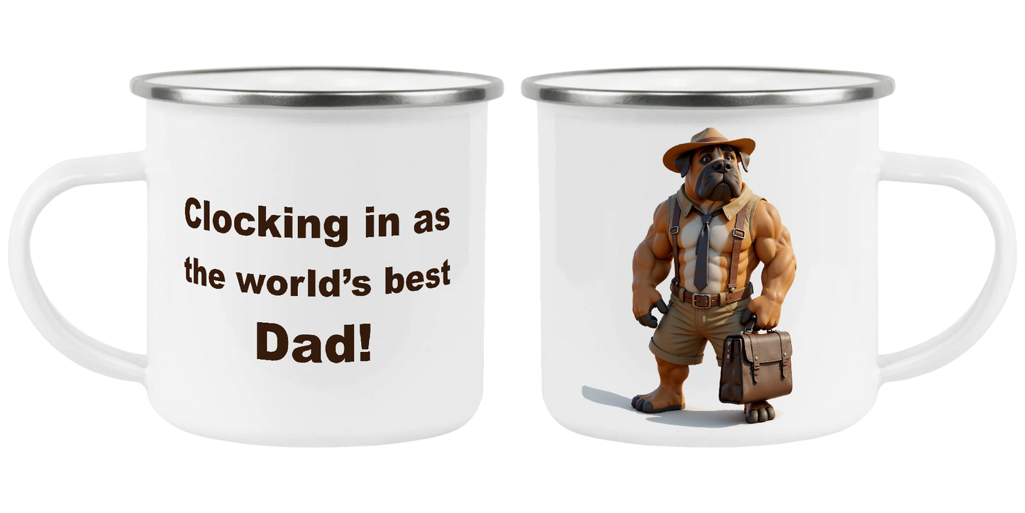 Clocking in as the world's best dad, Father's Day Mug
