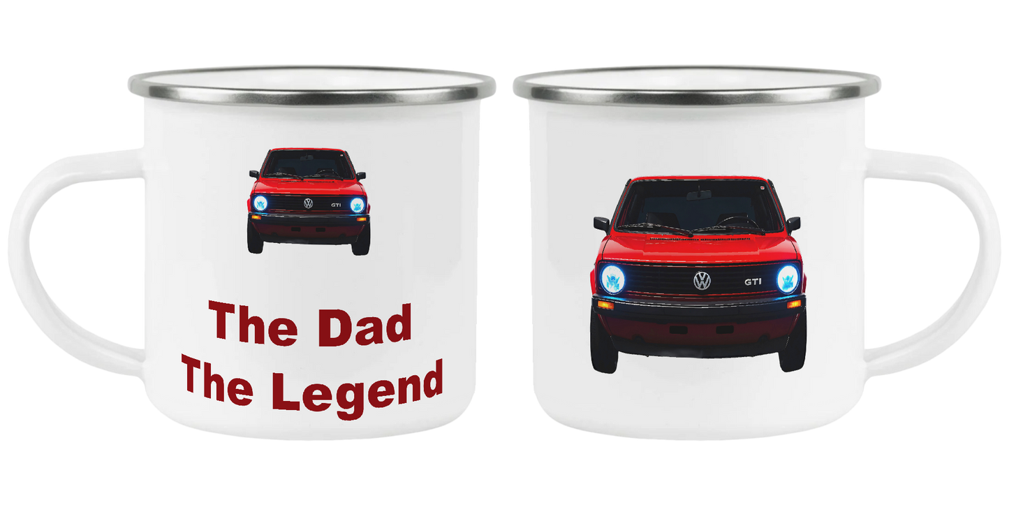 The Dad, The Legend, VW Golf GTI Mk1, Father's Day Mug