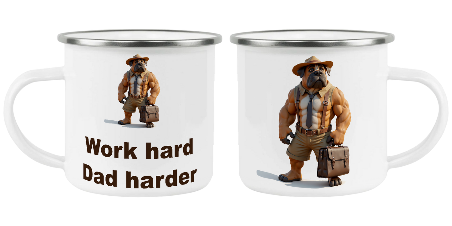 Work Hard, Dad Harder, Father's Day Mug