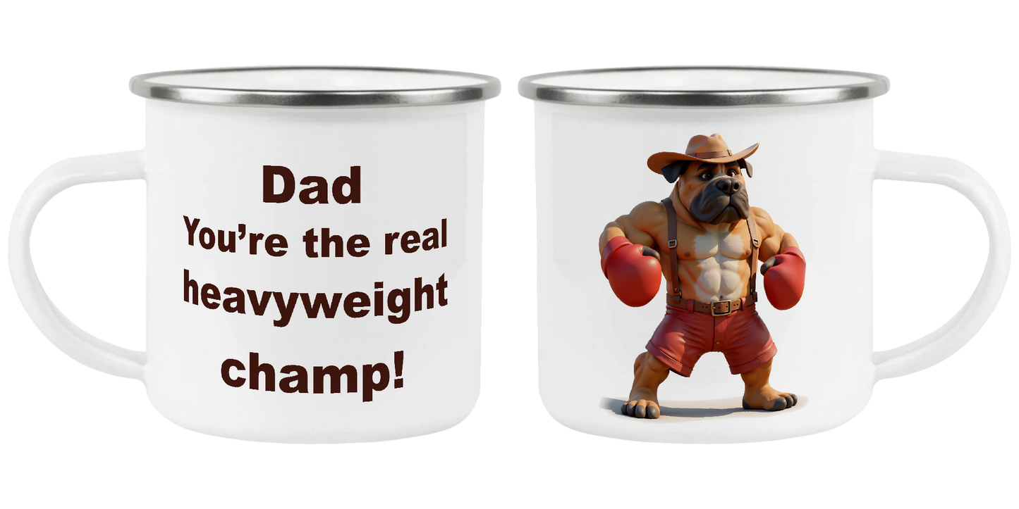 Dad, You're the real heavyweight champ!, Father's Day Mug