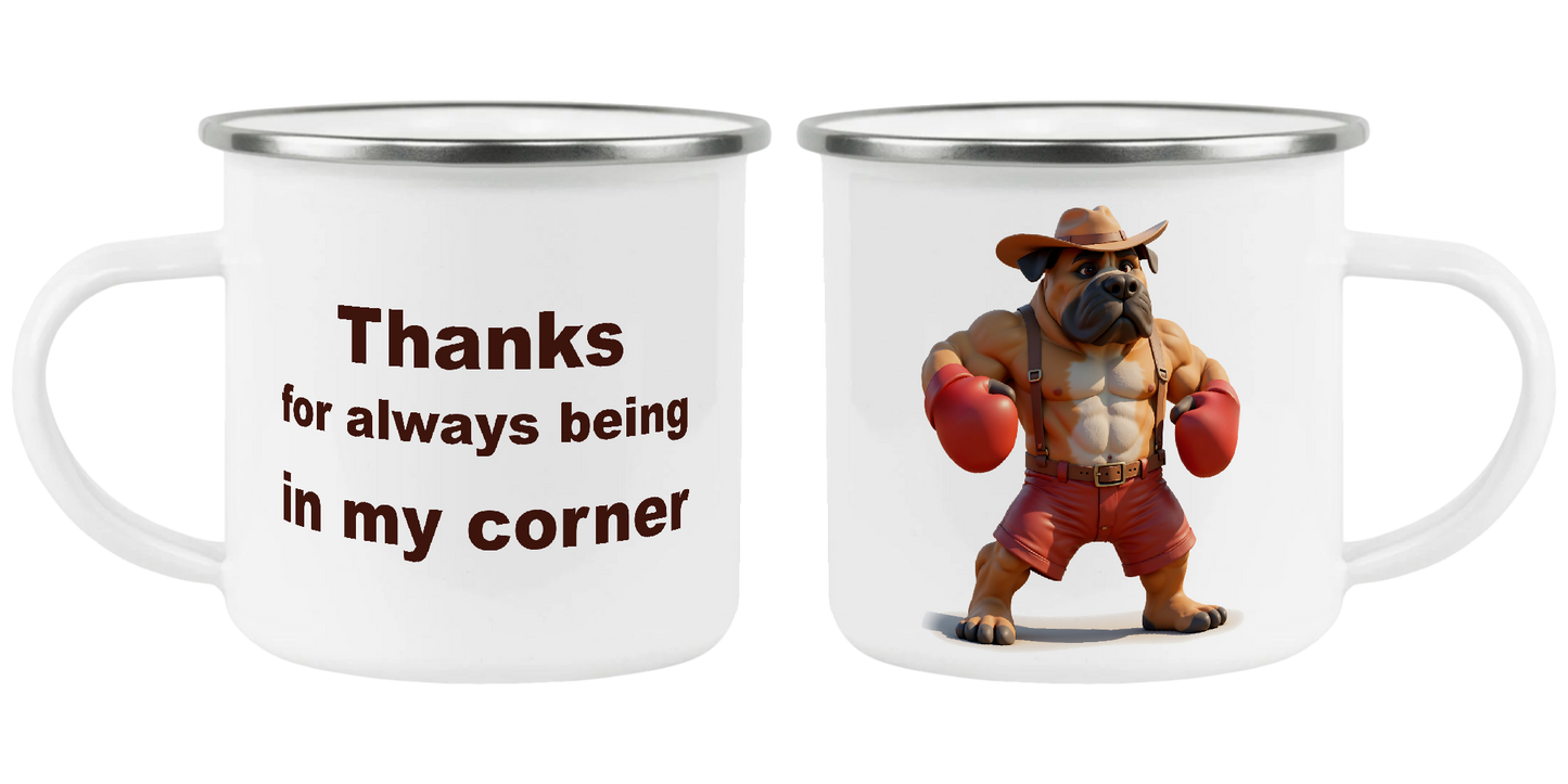 Thanks for always being in my corner, Father's Day Mug