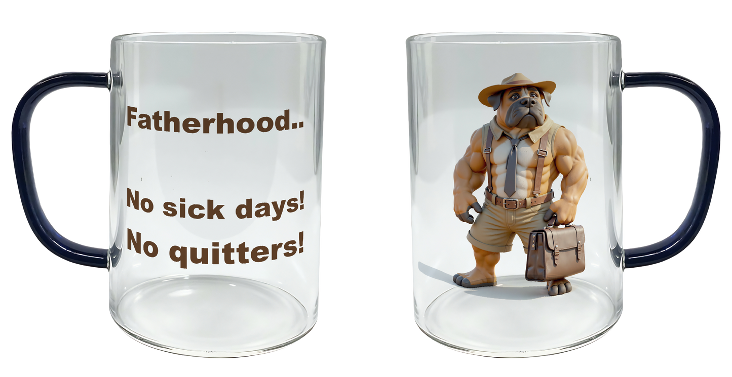 Fatherhood, No Sick Days, No Quitters, Father's Day Mug