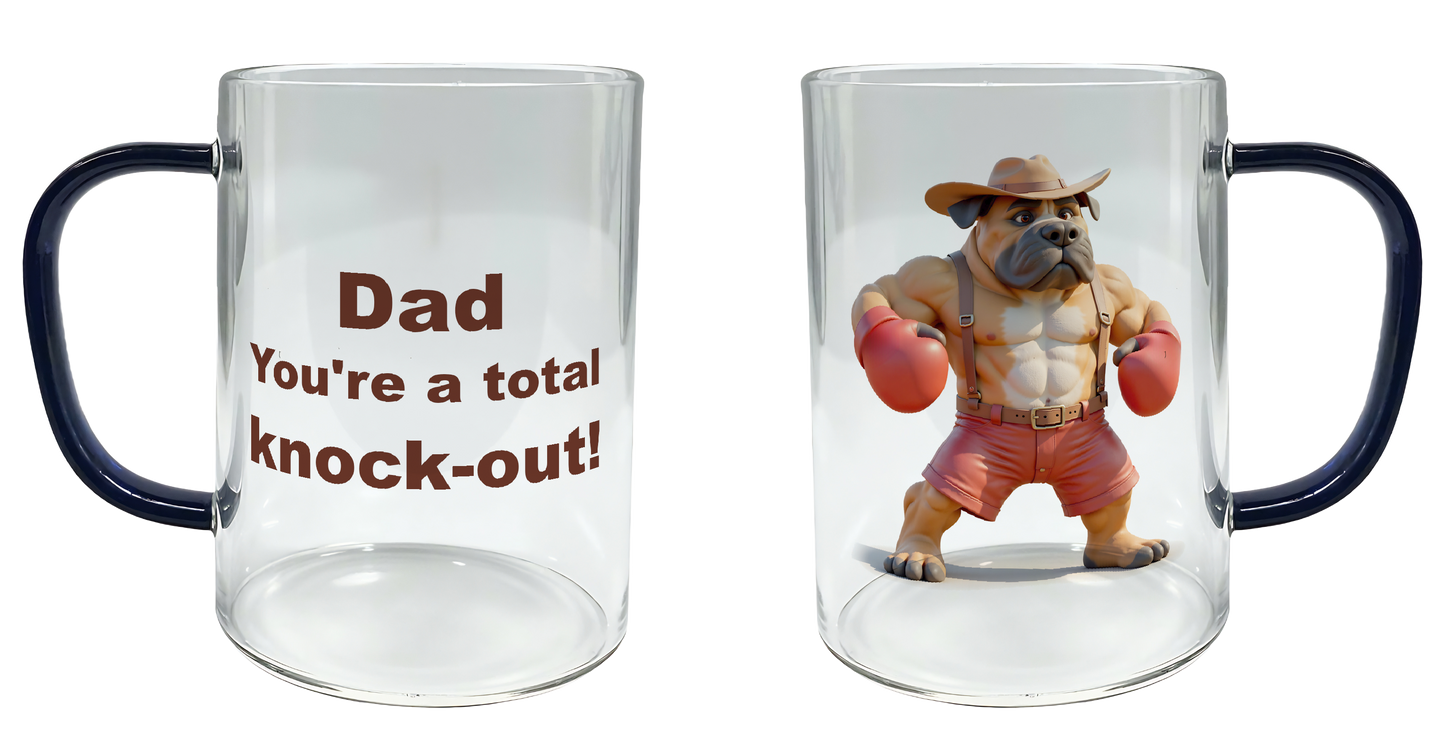 Dad, you're a total knock-out, Father's Day Mug