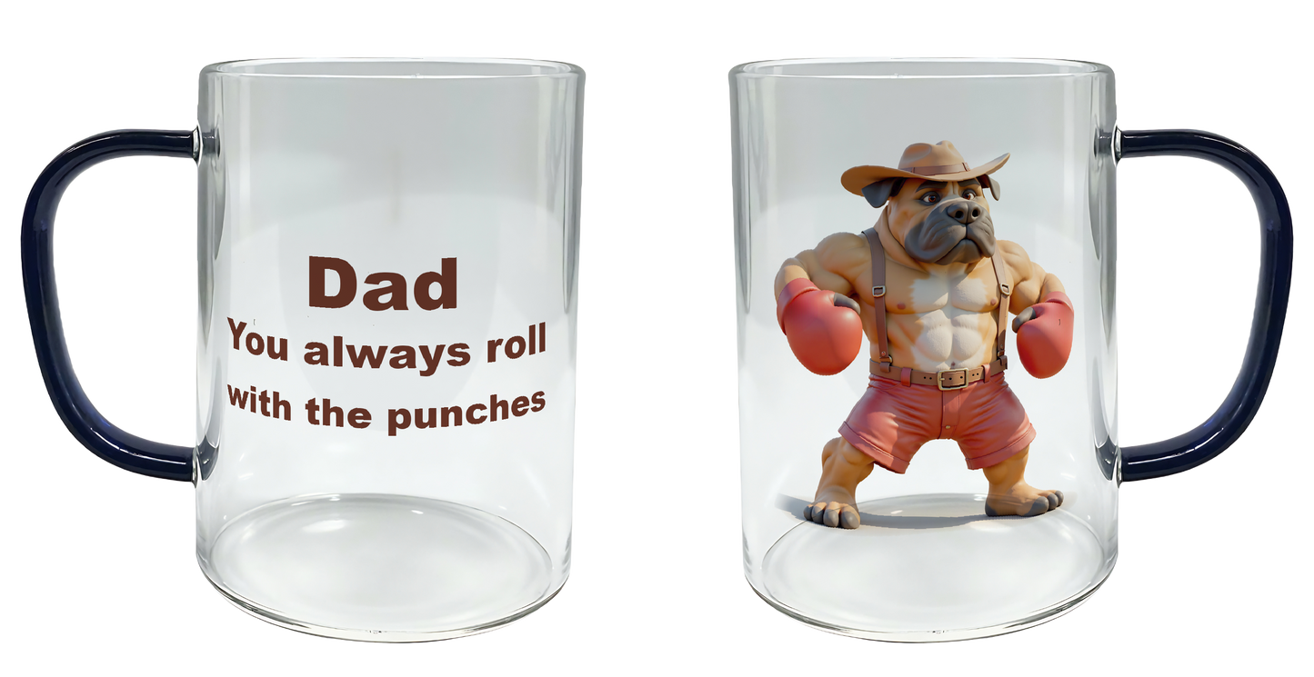 Dad, you always roll with the punches, Father's Day Mug