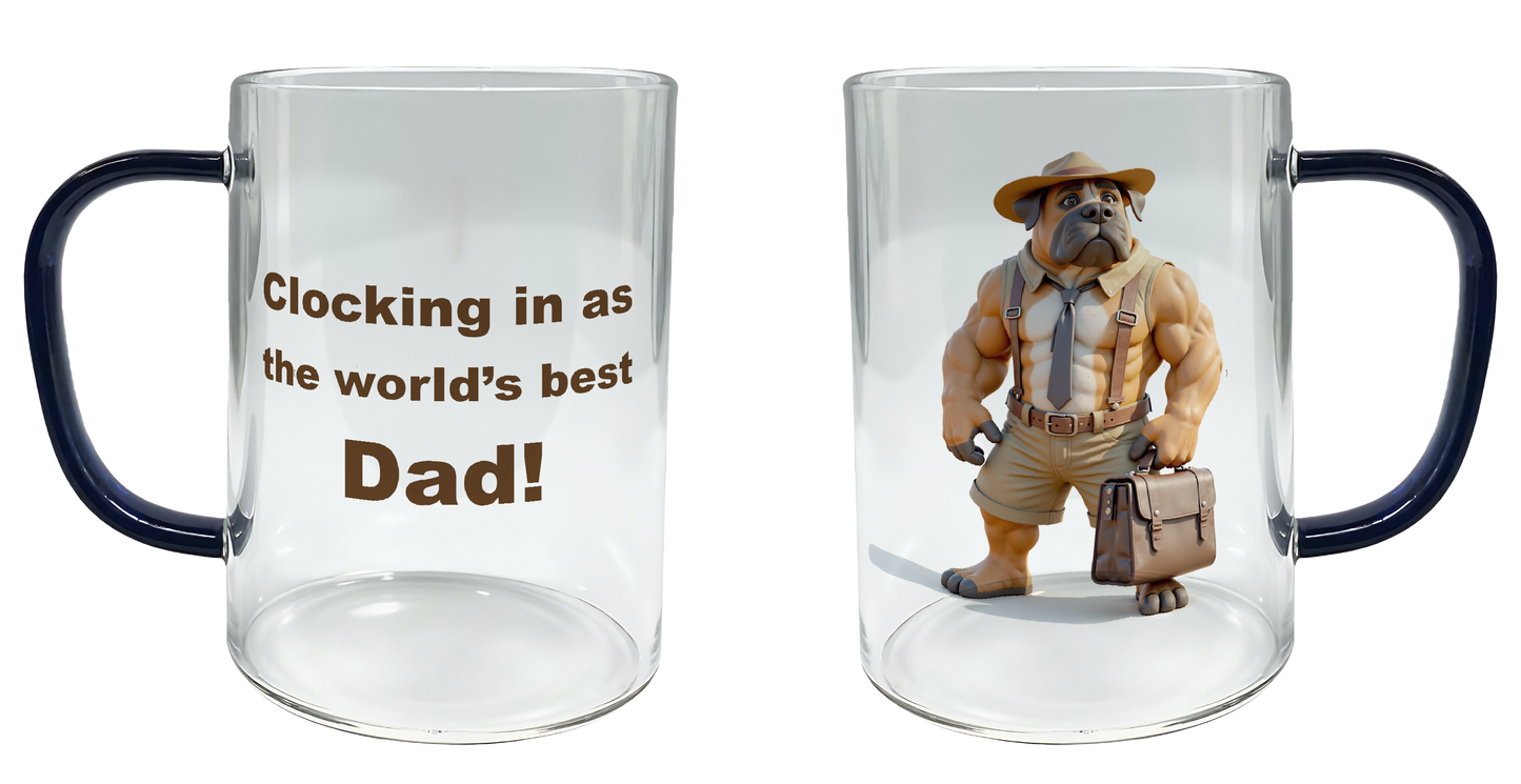 Clocking in as the world's best dad, Father's Day Mug