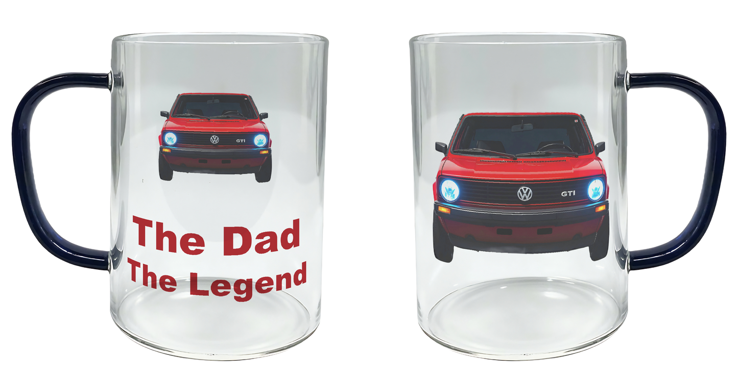 The Dad, The Legend, VW Golf GTI Mk1, Father's Day Mug