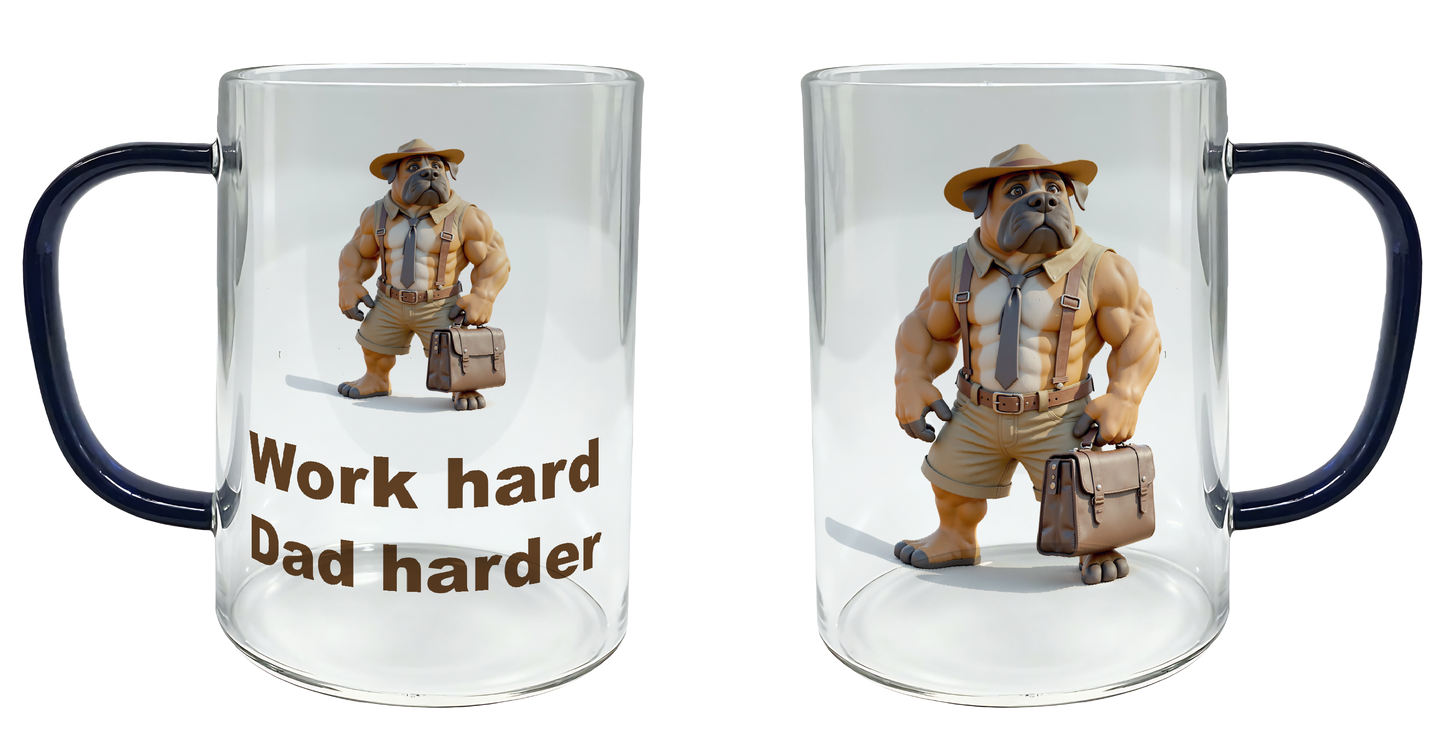 Work Hard, Dad Harder, Father's Day Mug