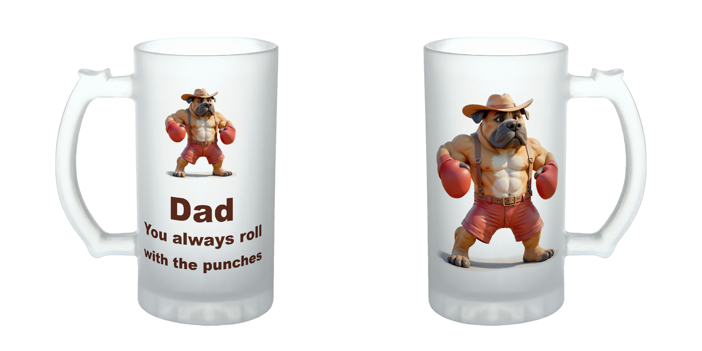 Dad, you always roll with the punches, Father's Day Mug