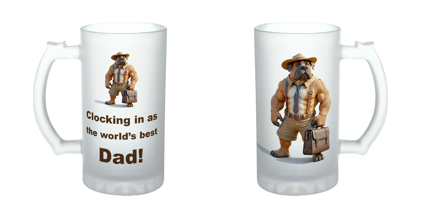 Clocking in as the world's best dad, Father's Day Mug