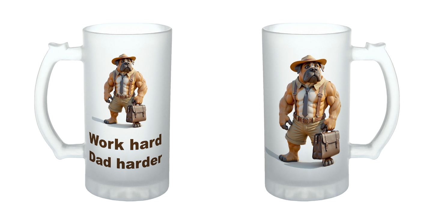 Work Hard, Dad Harder, Father's Day Mug