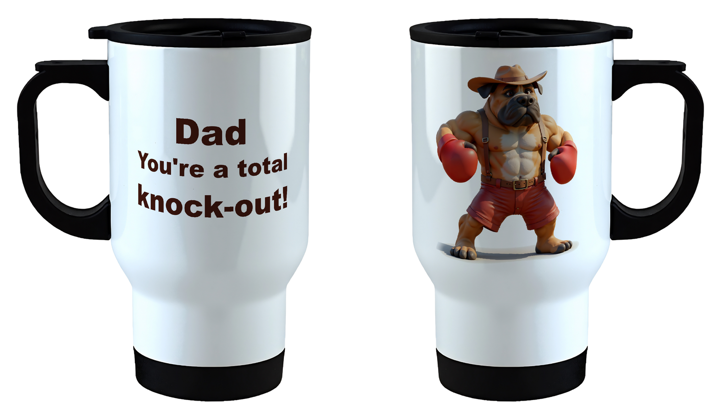 Dad, you're a total knock-out, Father's Day Mug