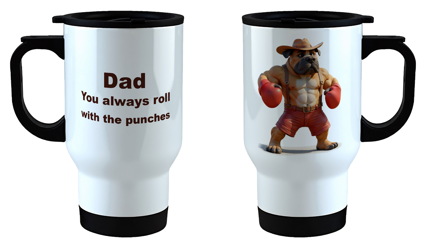 Dad, you always roll with the punches, Father's Day Mug