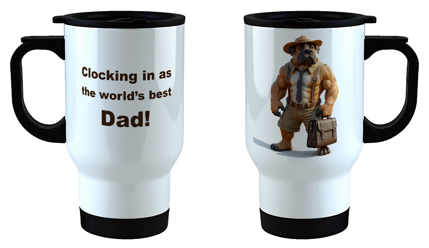Clocking in as the world's best dad, Father's Day Mug