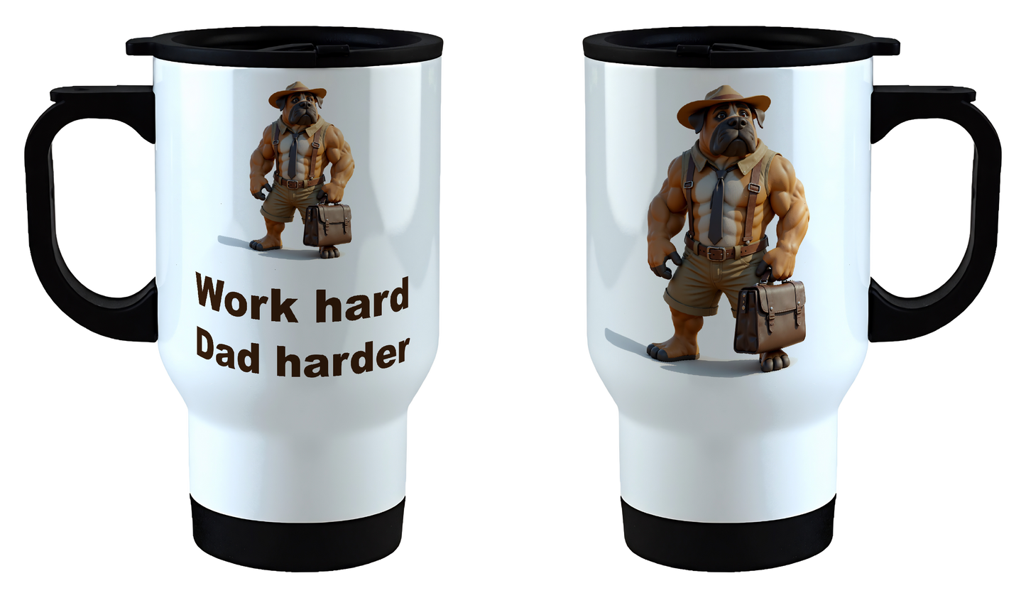 Work Hard, Dad Harder, Father's Day Mug