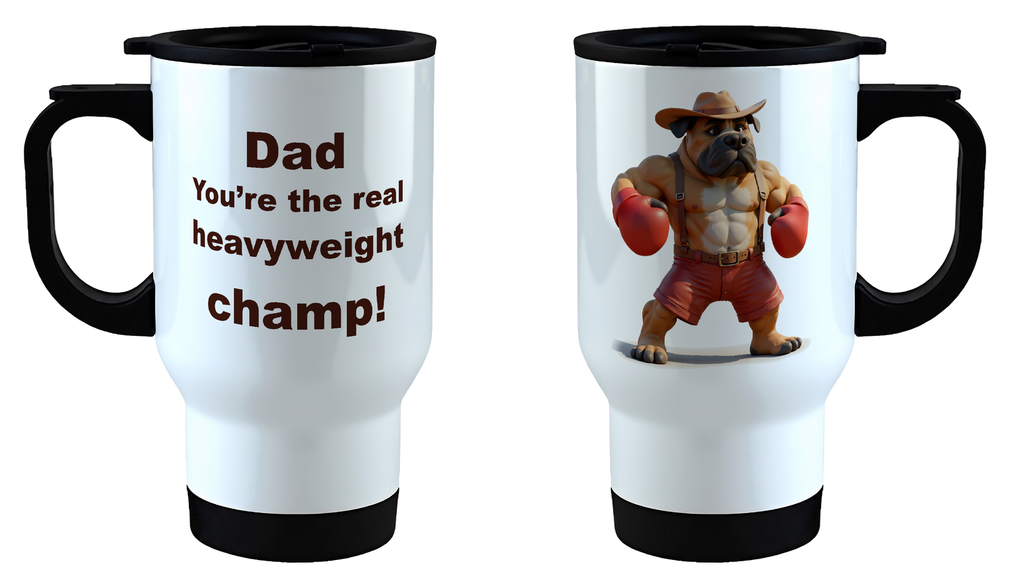 Dad, You're the real heavyweight champ!, Father's Day Mug