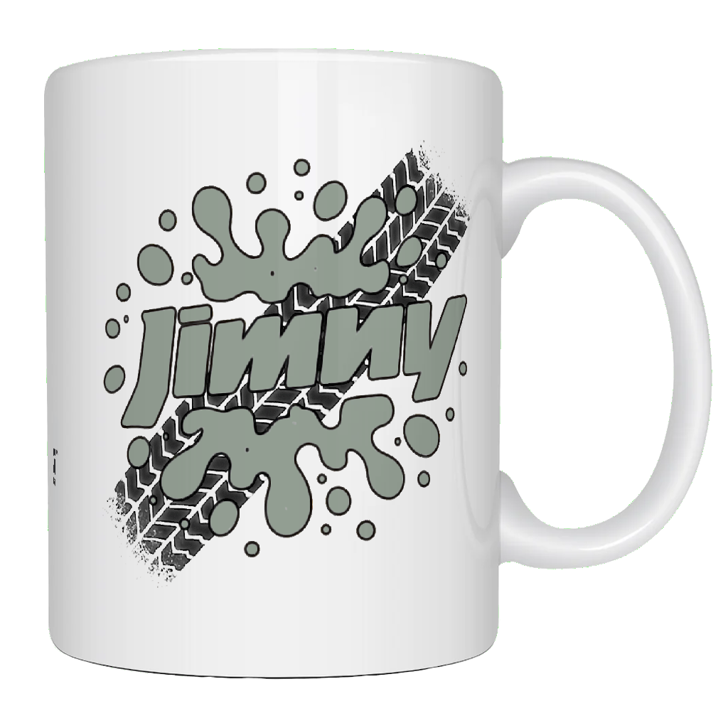 Offroad adventure, Charcoal Suzuki Jimny edition, coffee mug