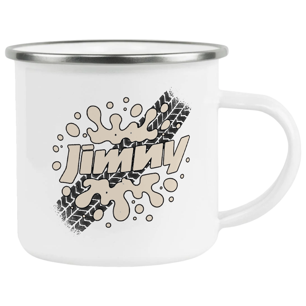 Offroad adventure, Ivory Suzuki Jimny edition, coffee mug