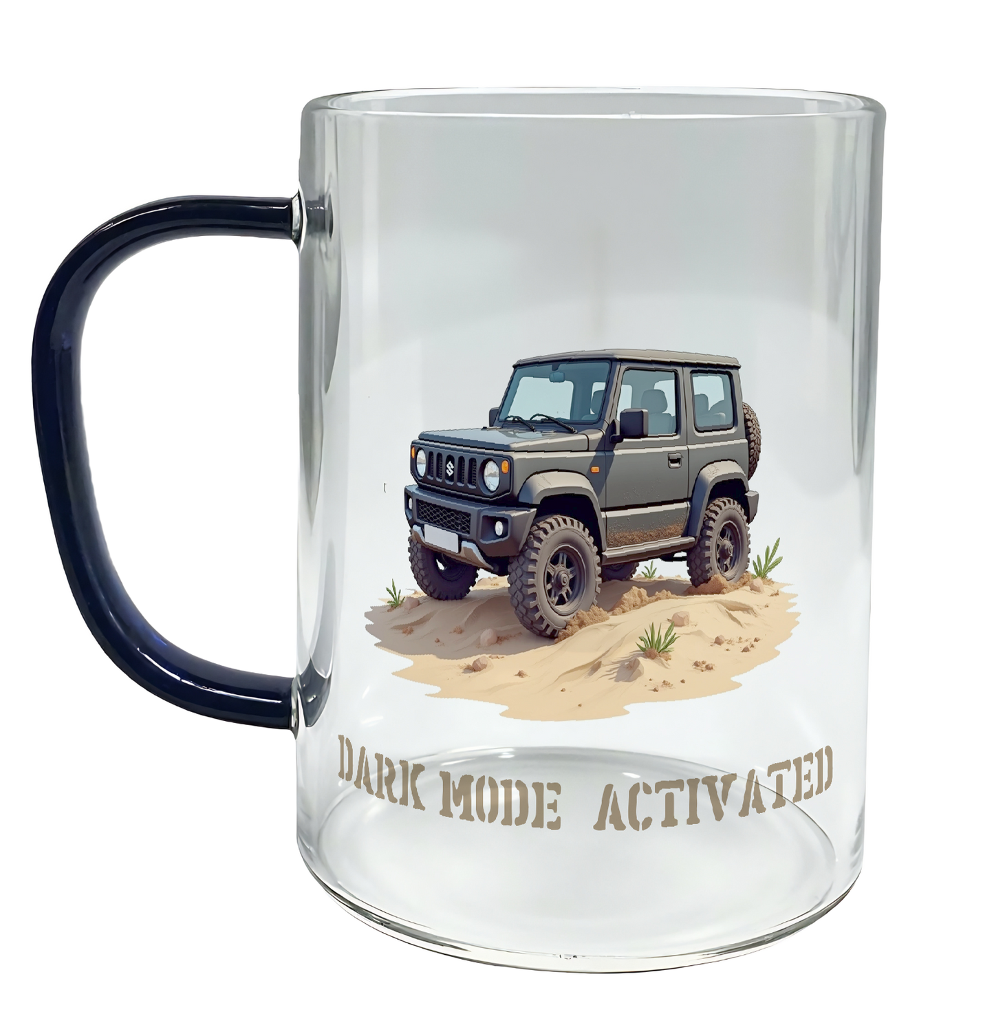 Offroad adventure, Charcoal Suzuki Jimny edition, coffee mug